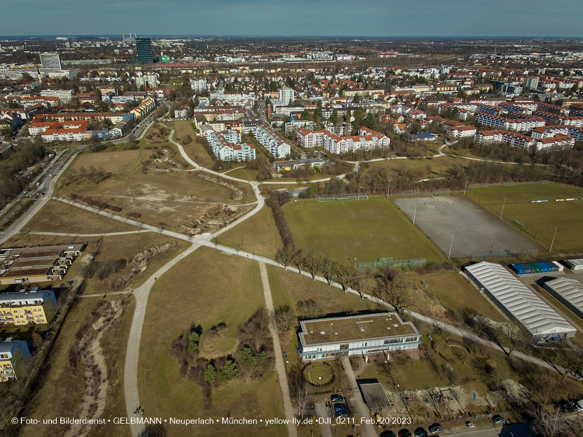 20.02.2023 -  der verschwundene Hachinger Bach in Neuperlach und Berg am Laim